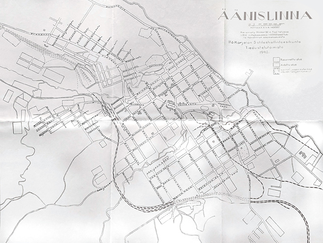 The map of Äänislinna