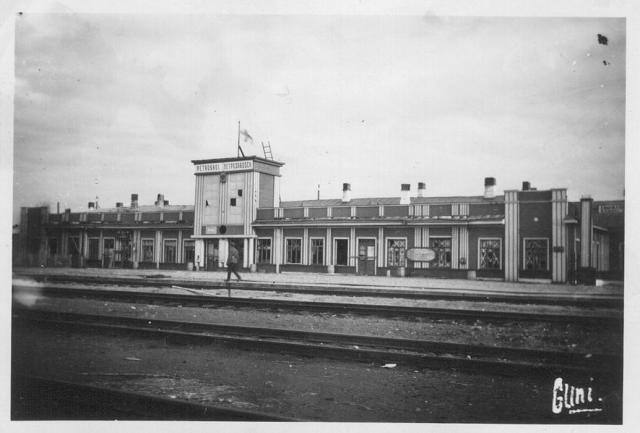 Early 1940's. The railway station