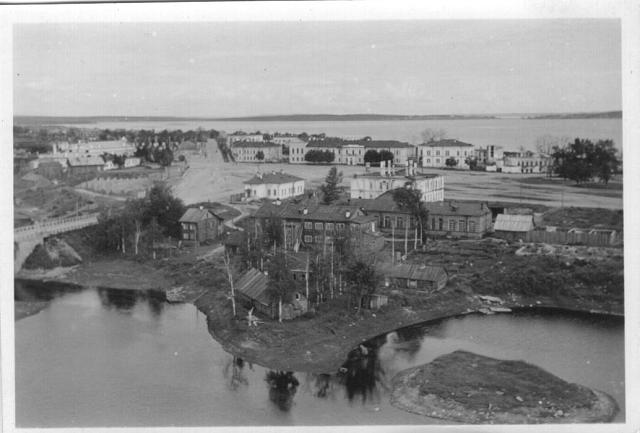 Early 1940's. A view from the parachute tower
