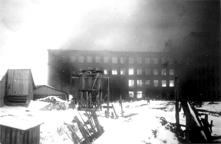 December 11, 1942. Fire in the university building
