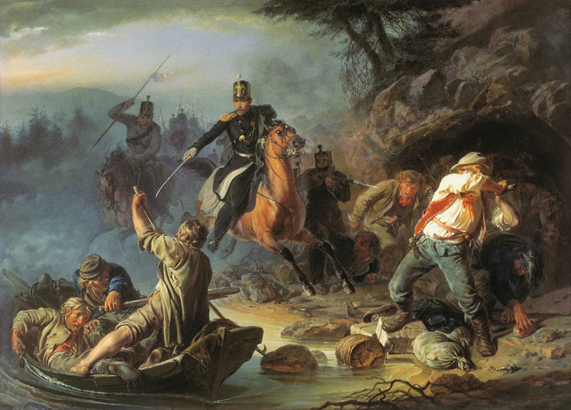 1853. Kahakka suomalaisten salakuljettajien vastaan