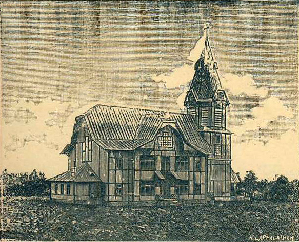 Early 1900's. The lutheran church in Stary Beloostrov