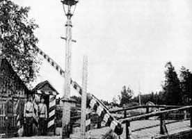 Early 1900's. Border of the Autonomous Grand Duchy of Finland