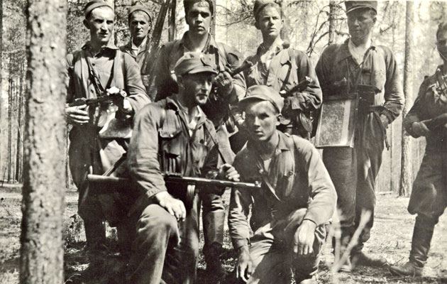 8 июля 1941 года. Участники 13-го рейда дальней разведки Ставки Верховного Главнокомандующего (группа Толванена)