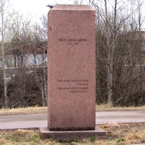 The monument to Nils Ludvig Arppe