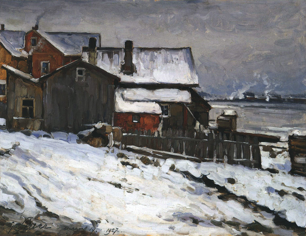 1927. Pitkäranta in November