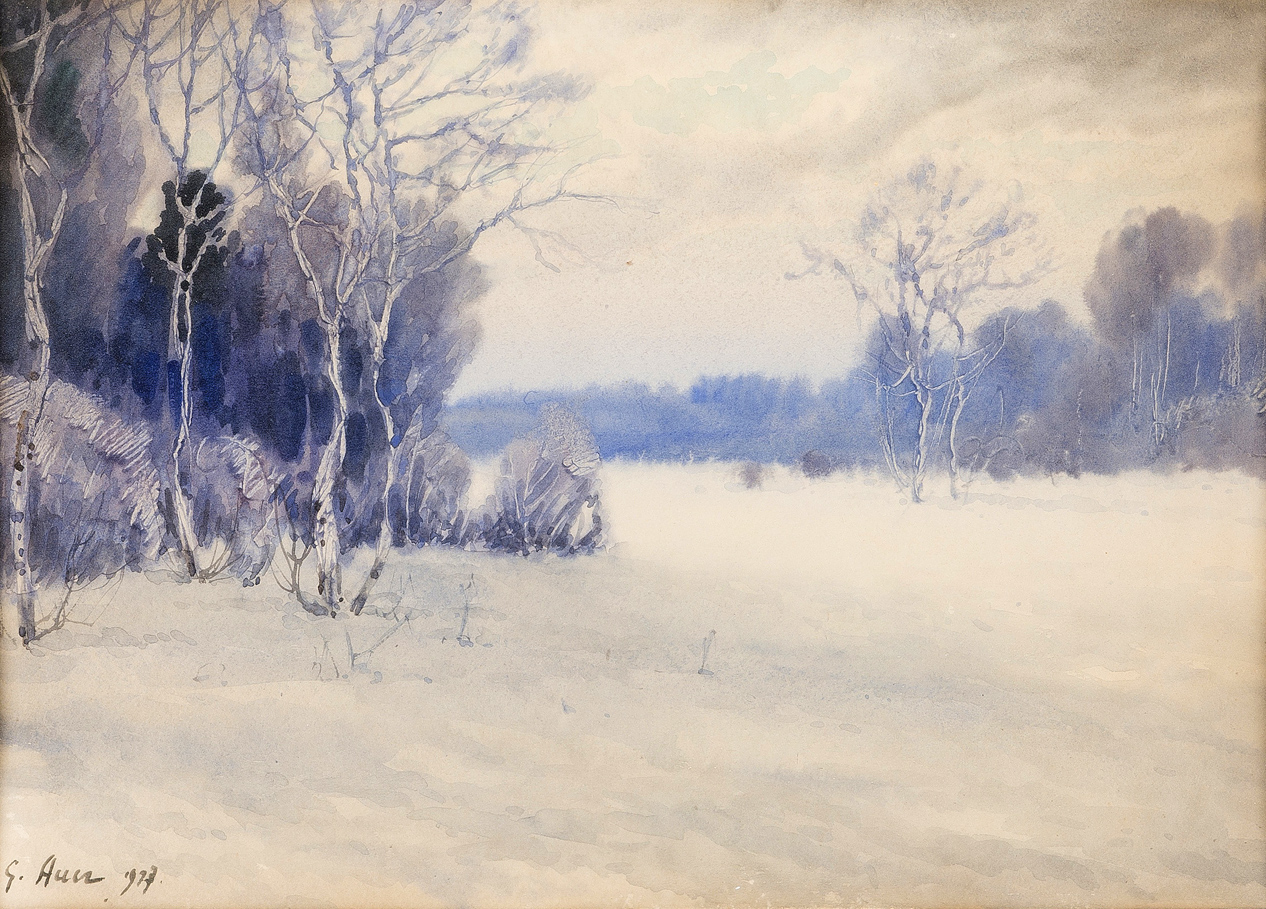 1927 год. Зимний пейзаж