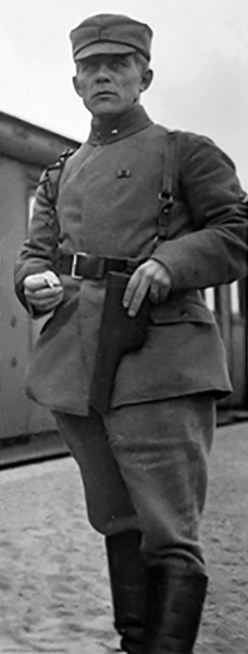 April 1918. Jäger Vänrikki (Second Lieutenant) Kalle Mata