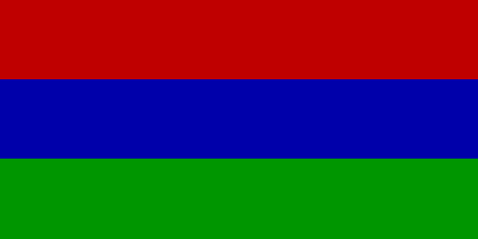 Karelian red-blue-green