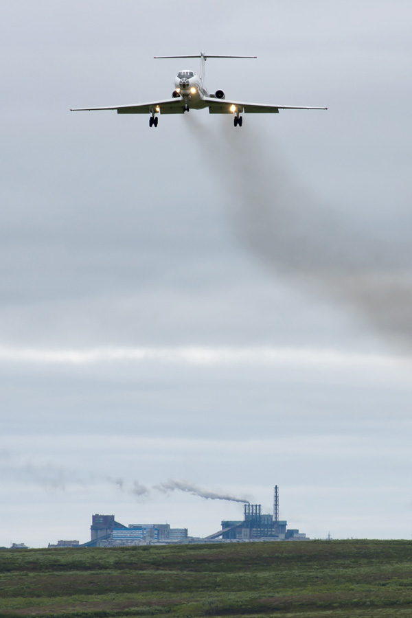 20 июня 2011 года. Ту-134A-3 авиакомпании РусЭйр (бортовой номер RA-65691)