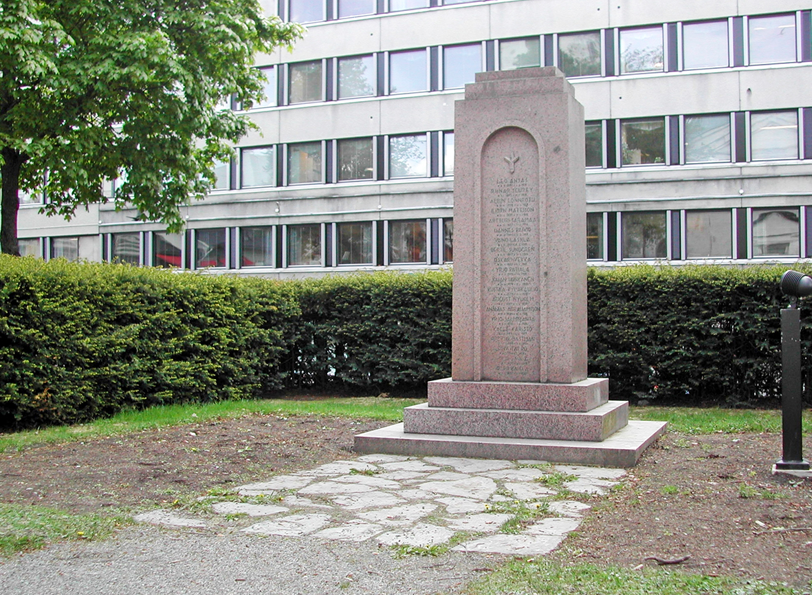 July 3, 2020. Monument to the Fallen in the Finnish War of Independence
