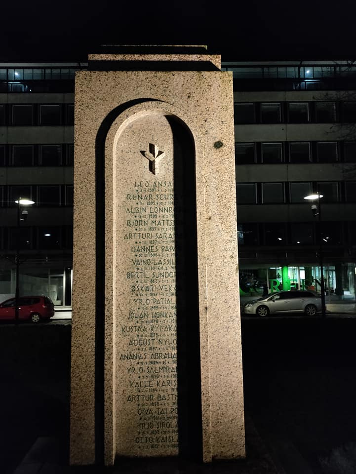 November 5, 2021. Monument to the Fallen in the Finnish War of Independence