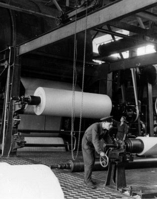 1947 год. Леппякоски. Бумажный завод