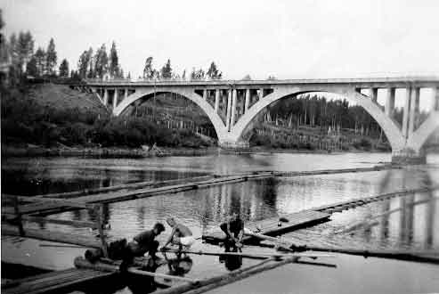 July 1941. Railway Bridge across the Jänisjoki River