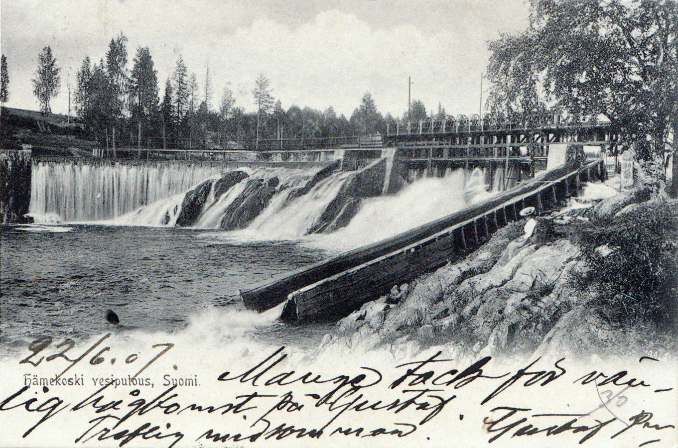 Середина 1900-х годов. Гидроэлектростанция Хямекоски
