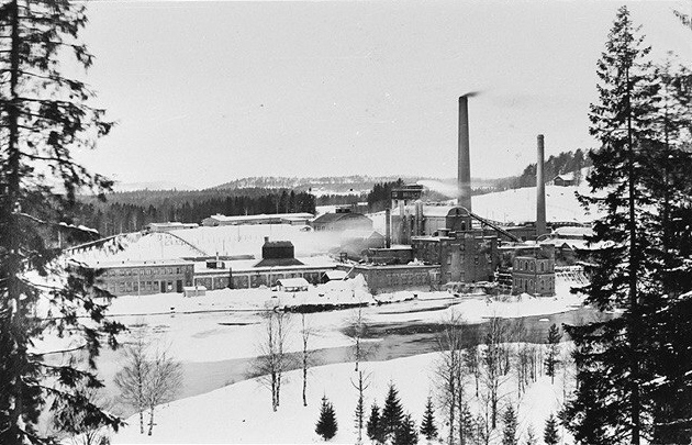Late 1920's. Leppäkoski. Paper mill