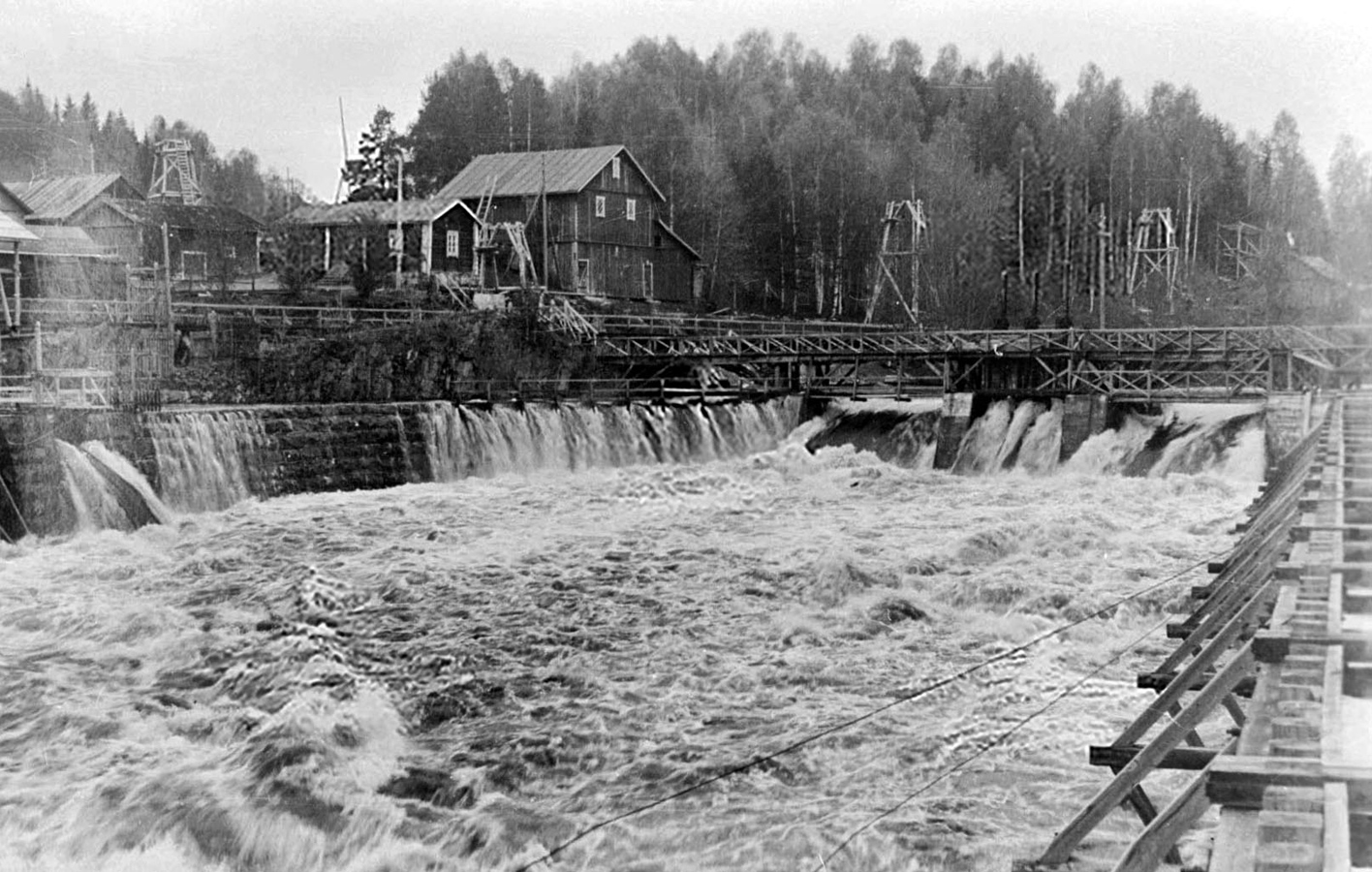 1920-е годы. Гидроэлектростанция Леппякоски