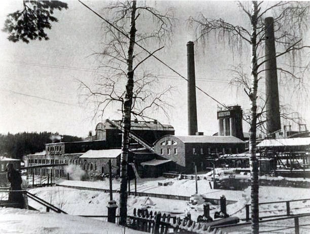 Конец 1940-х годов. Леппякоски. Бумажный завод