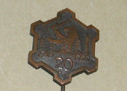 Badge of the Finnish Union of the Kinship Warriors for the 20th anniversary of Kinship Wars