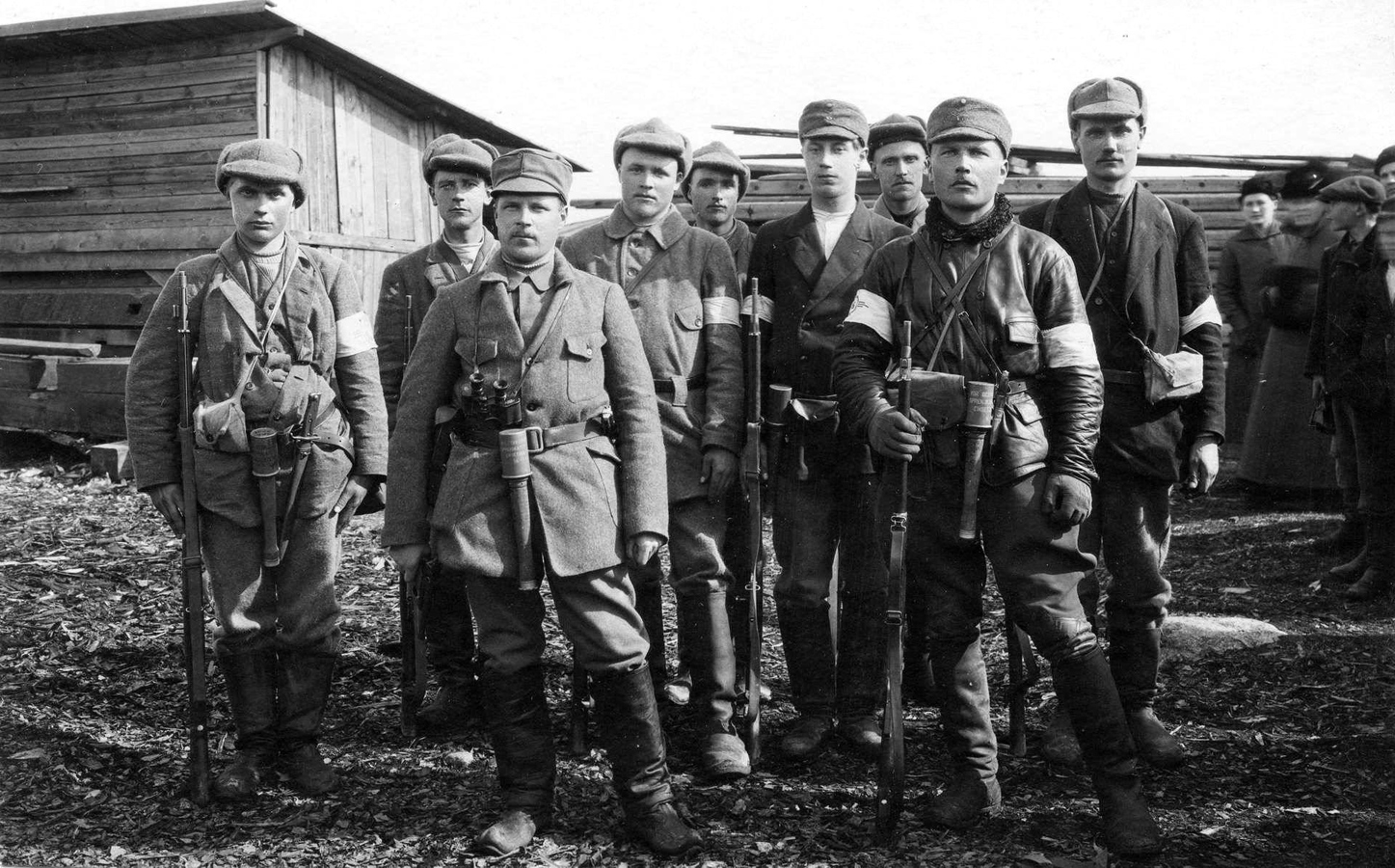 April 13, 1918. The first arrived in Pori white reconnaissance patrol