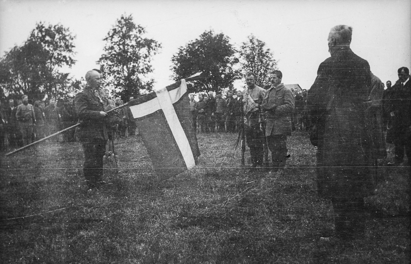 September 8, 1919. Consecration of the flag of the North Ingermanland regiment
