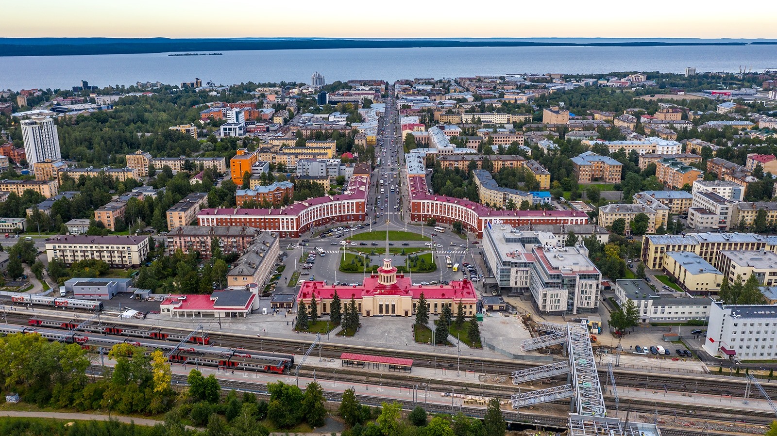 September 2, 2020. Petrozavodsk. Building of Kareldrev Trust