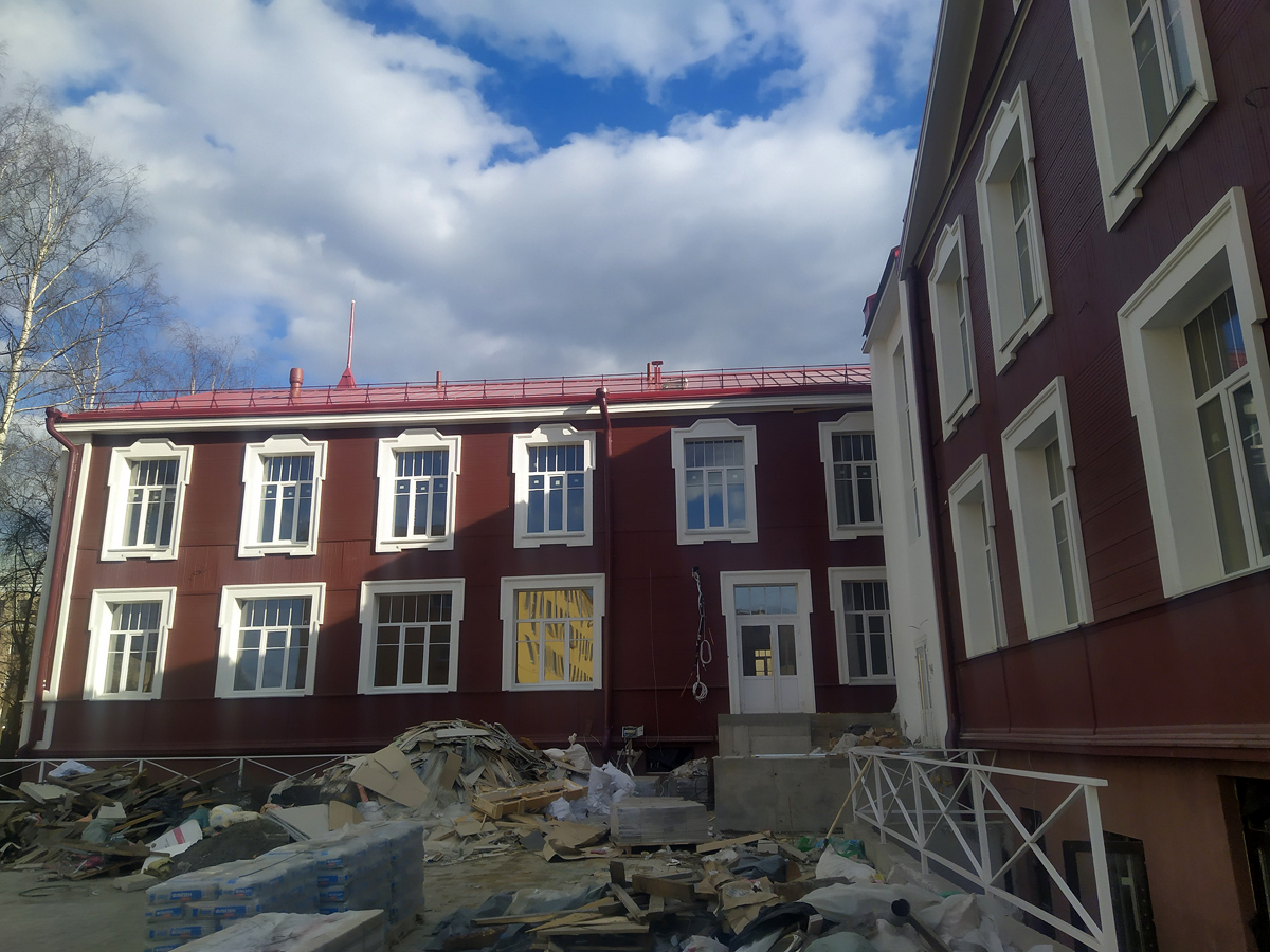 May 8, 2022. Petrozavodsk. Building of Kareldrev Trust