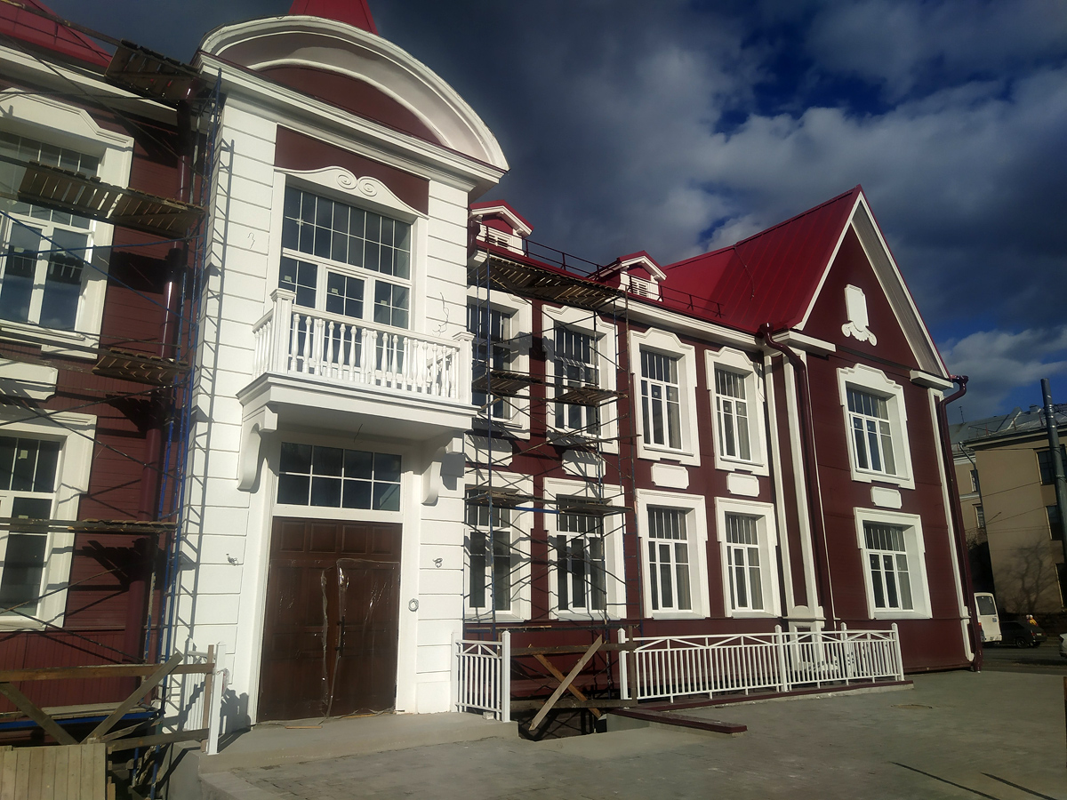 May 8, 2022. Petrozavodsk. Building of Kareldrev Trust