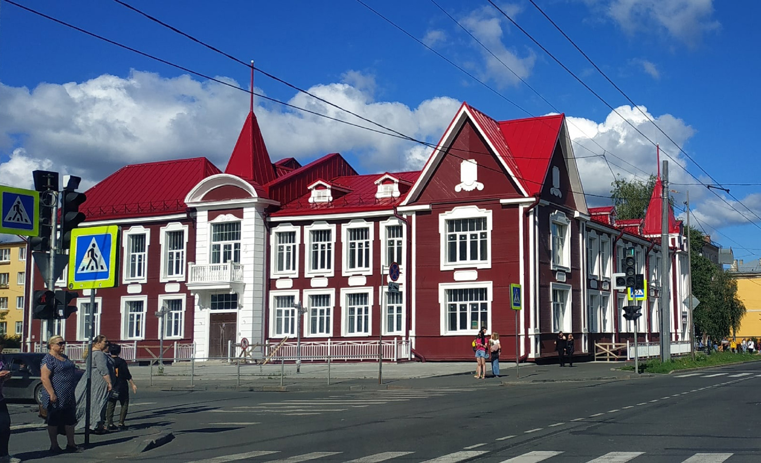 August 22, 2022. Petrozavodsk. Building of Kareldrev Trust