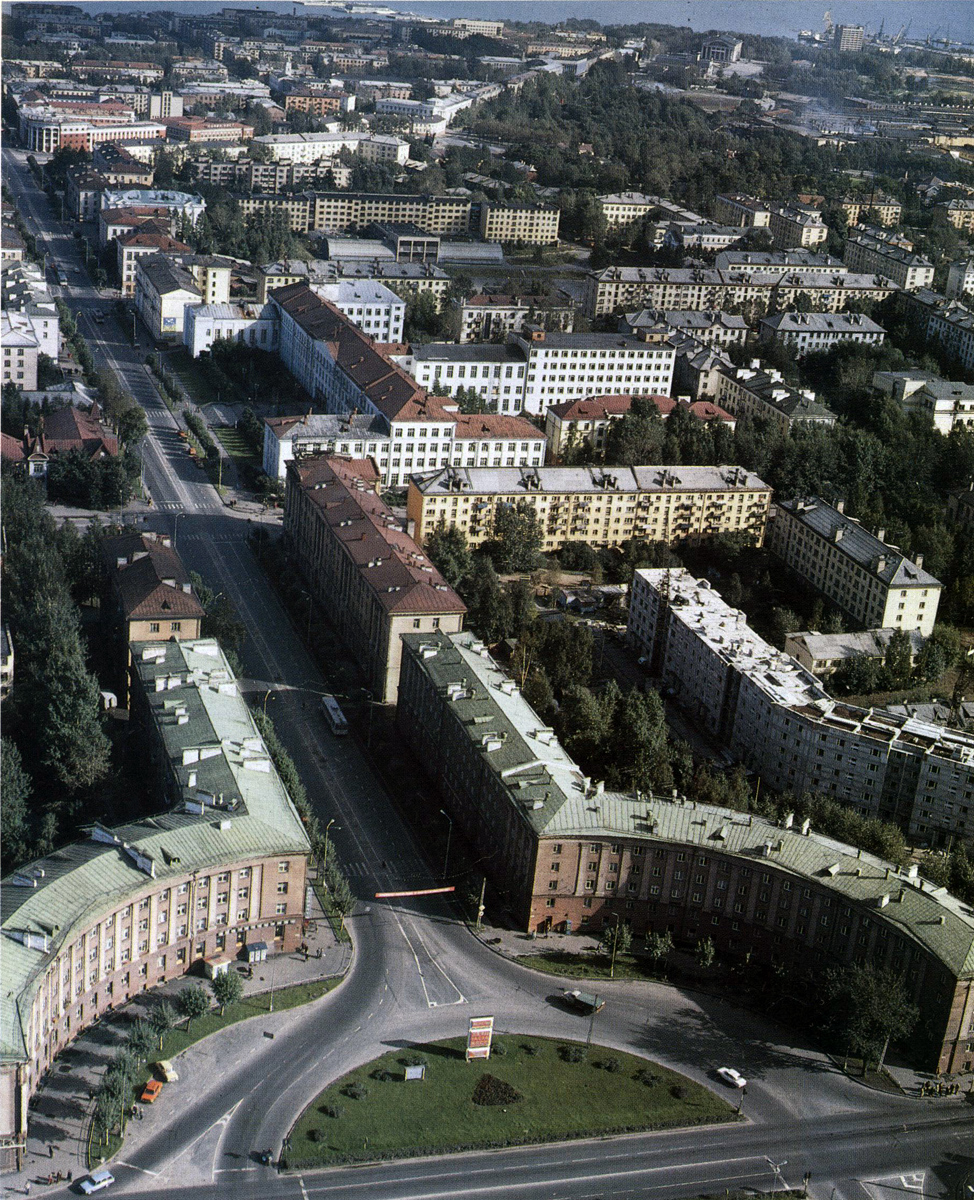 Early 1970's. Petrozavodsk. Building of Kareldrev Trust