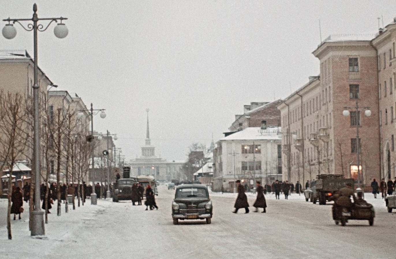 1957 год. Петрозаводск. Здание треста «Карелдрев»