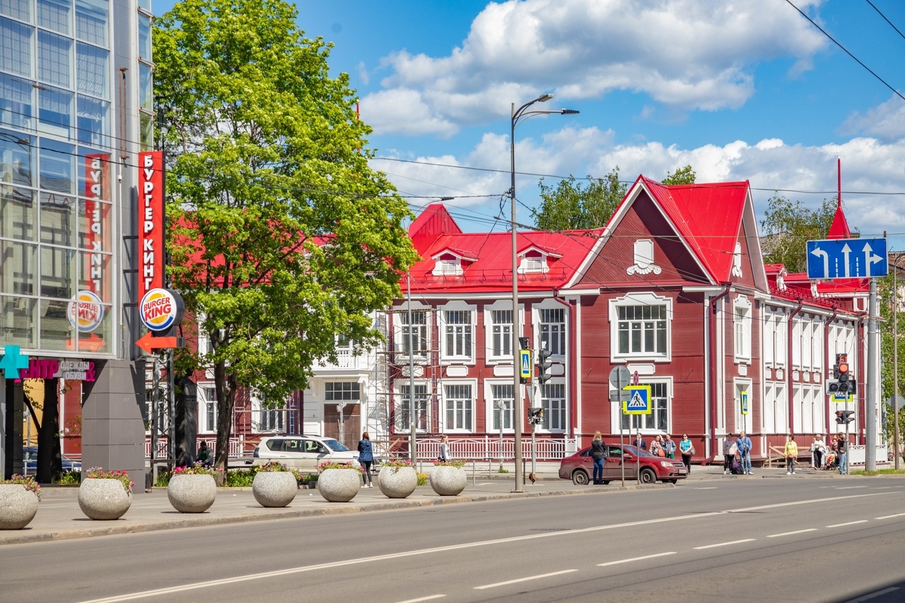 June 2022. Petrozavodsk. Building of Kareldrev Trust