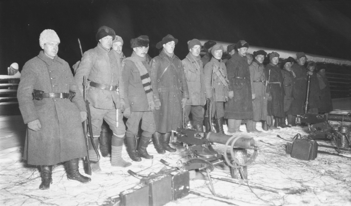 Декабрь 1921 года. Инспекция пулеметной роты