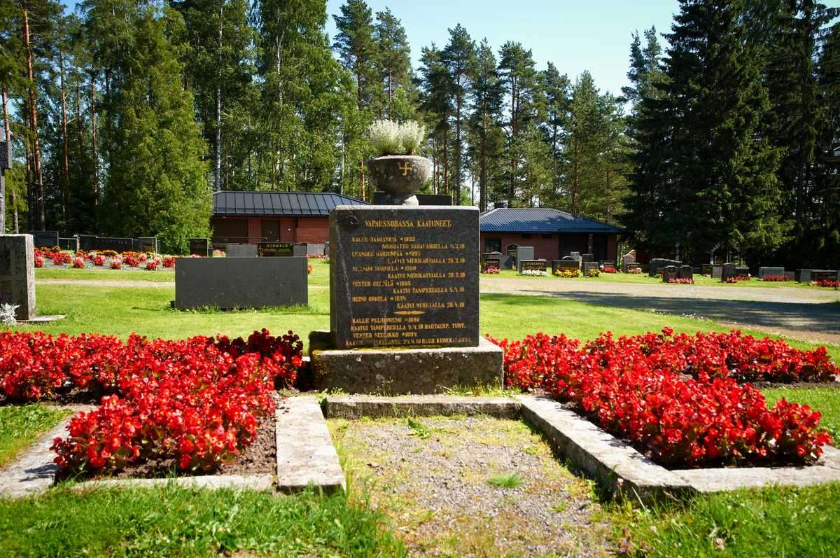 7. heinäkuuta 2013. Suomen Vapaussodan muistomerkki