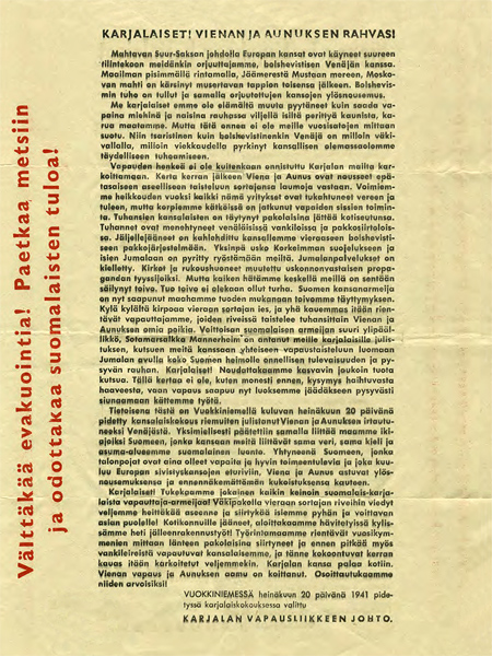 Finnish propaganda leaflet