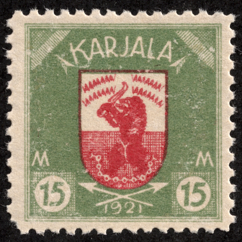 1921 год. Почтовая марка Карелии