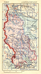 1939. Karjalan Autonominen Sosialistinen Neuvostotasavallan kartta