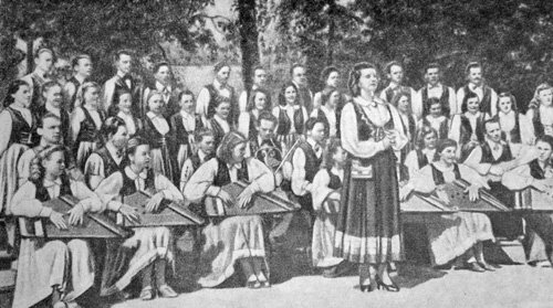 Early 1950's. Kantele State Song and Dance Ensemble of the Karelian-Finnish SSR