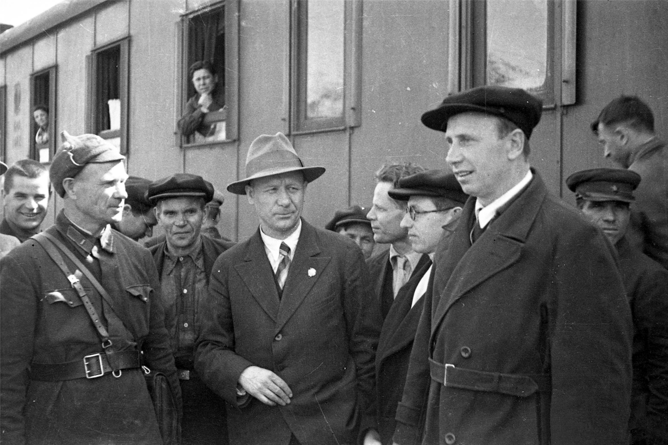 Май 1940 года. Встреча товарища Тойво Антикайнена на Петрозаводском вокзале