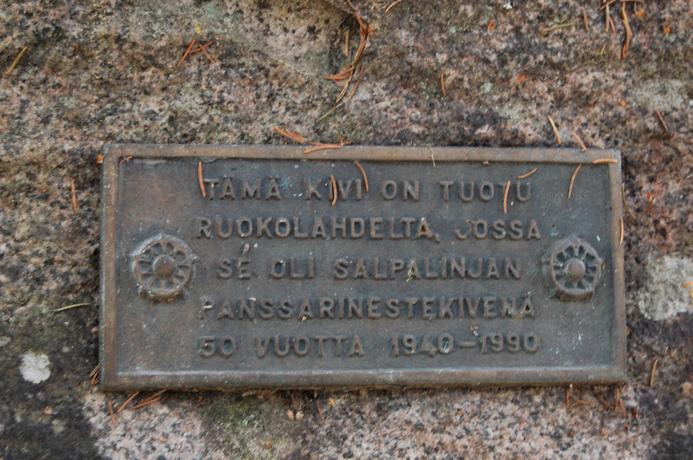 June 9, 2012. Memorial to Vehniäinen long-range reconnaissance patrol