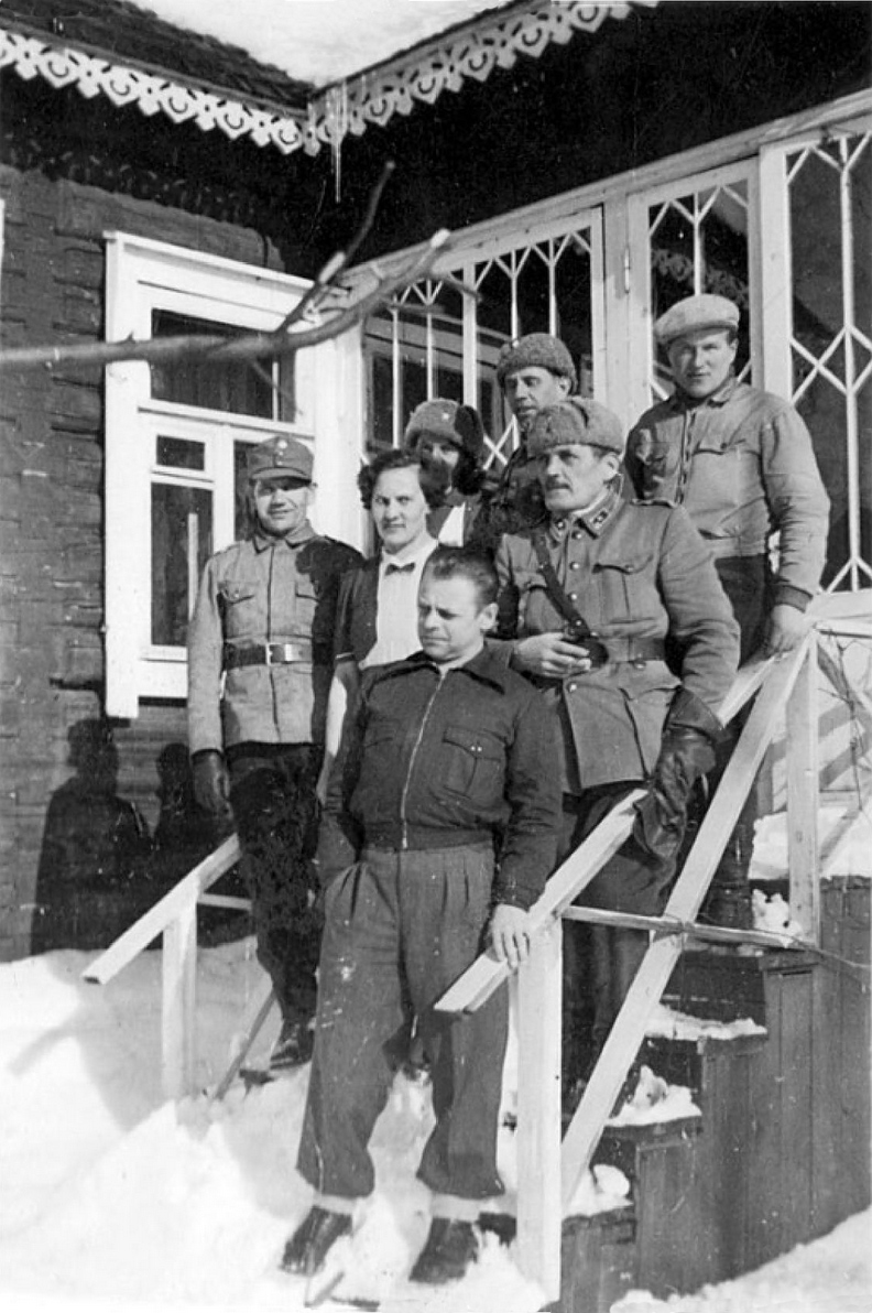 April 1941. Patrolmen of Vehniäinen long-range reconnaissance patrol in the secret course center