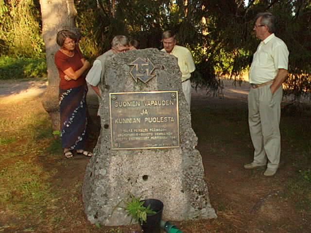 July 20, 2003. Memorial to Vehniäinen long-range reconnaissance patrol