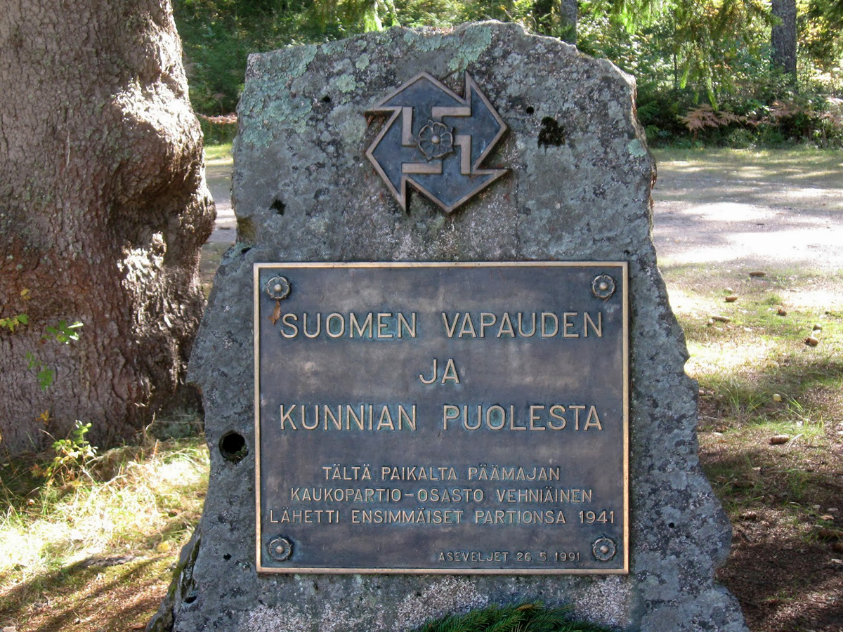 2013. Memorial to Vehniäinen long-range reconnaissance patrol