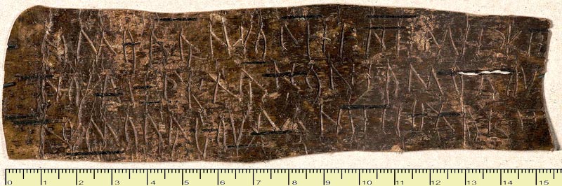 Birch-bark Document on Karelian language