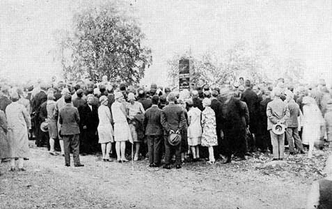 July 21, 1929. Tolvajärvi. Opening of the memorial to the Rune Singers
