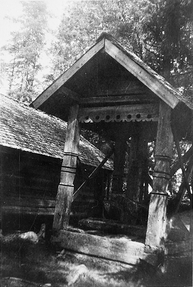 1930-luvun. Ägläjärvi. Kreikkalaiskatolinen tsasouna ja vanha kalmisto