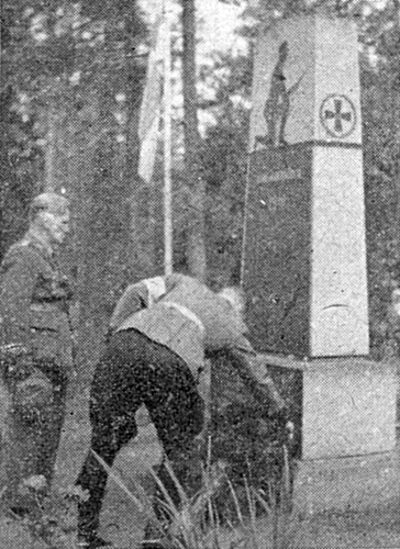 September 5, 1937. Kirkonkylä. The grave of the heroes of 1918