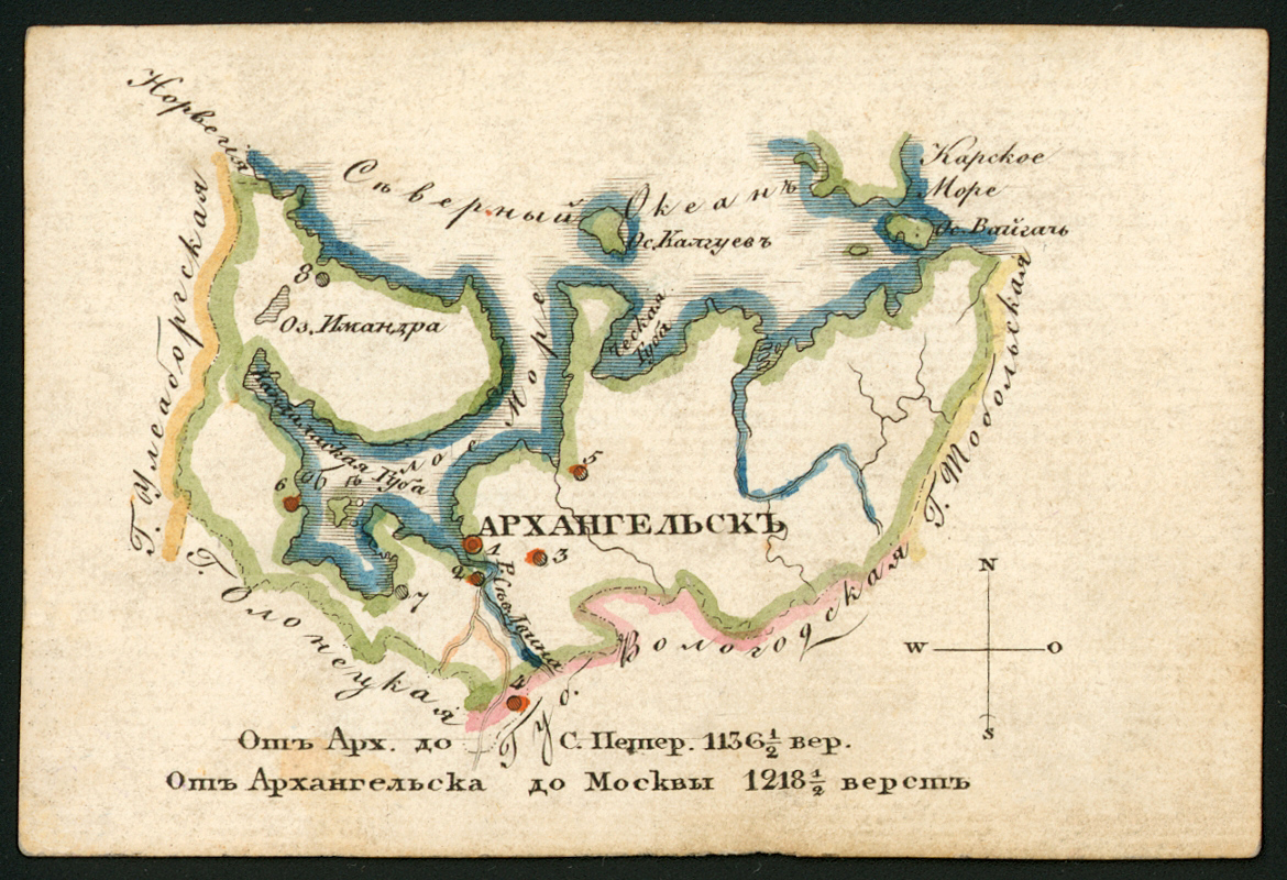 Early 1810's. Arkhangelsk Governorate