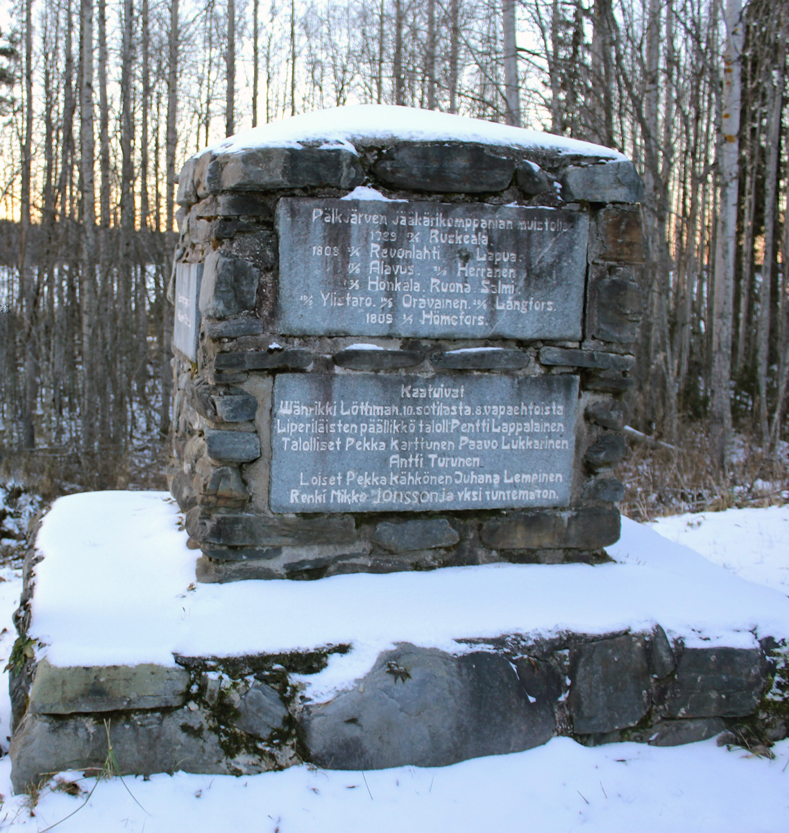 December 1, 2018. Monument to the Battle of Hiekka