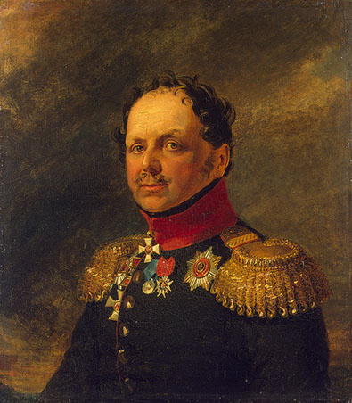 1820-luvun keskivaiheilla. Kenraaliluutnantti Ilja Ivanovitsh Aleksejev